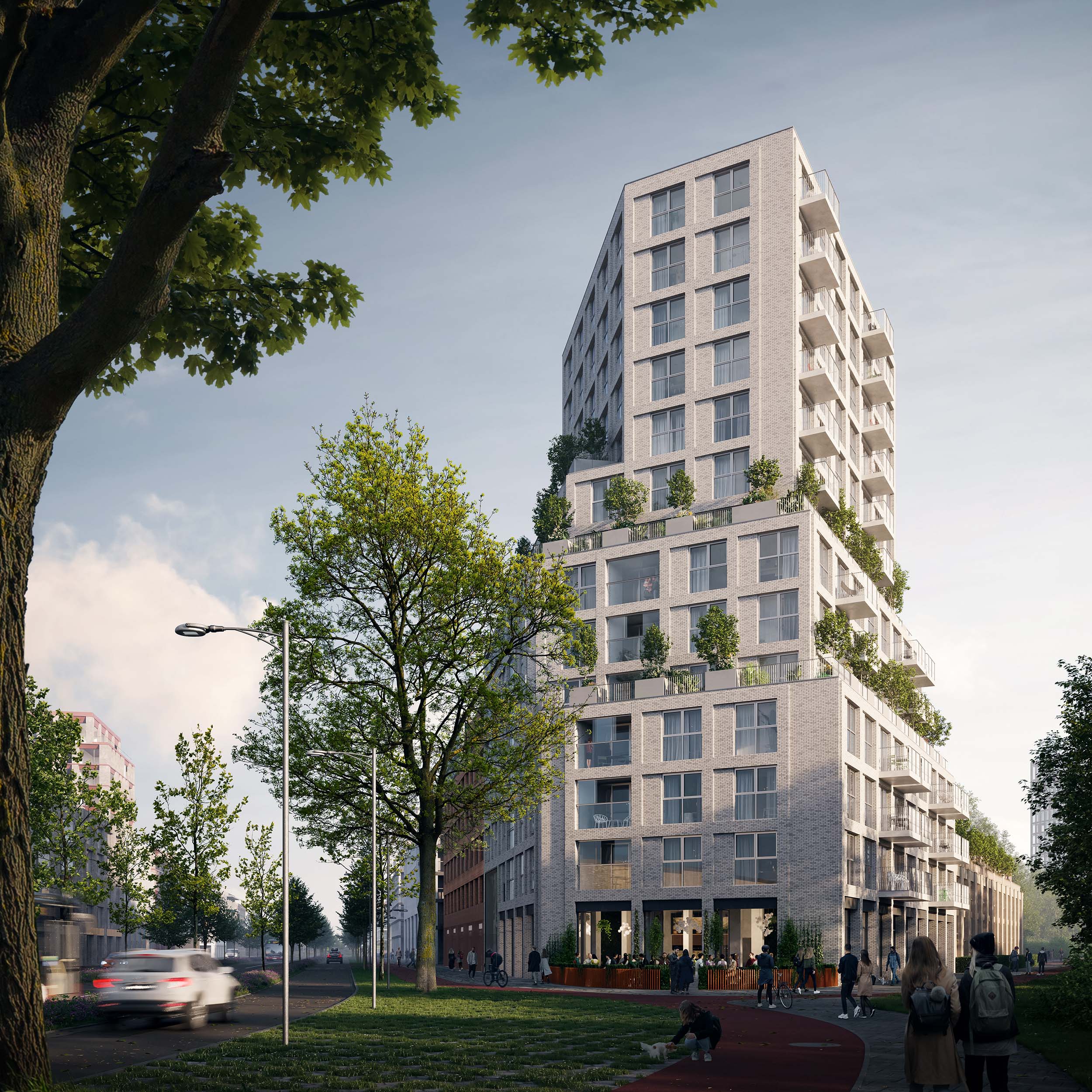 Vooraanzicht Artist Impression project IVY