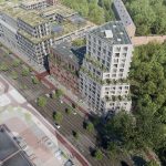 Artist Impression bovenaanzicht project IVY aan de Klimopweg in Amsterdam